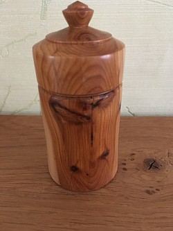 A commissioned box in yew wood