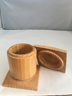 Pagoda style box in beech