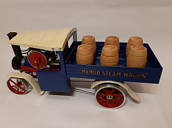 Wagon and barrels