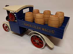 Wagon and barrels