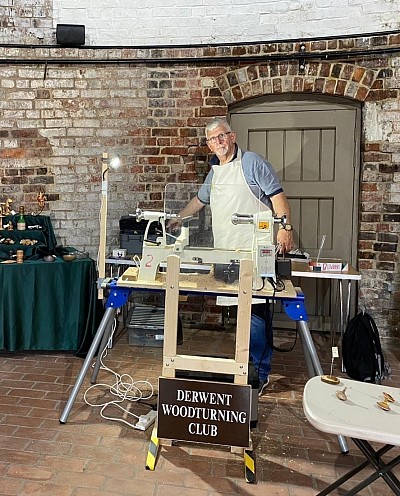 Inside the kiln at Sharpes Pottery Museum.