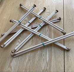 AAn unusual request- wooden knitting needles.